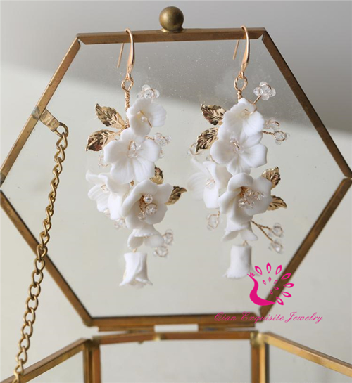Handmade Wedding Dangle Earring