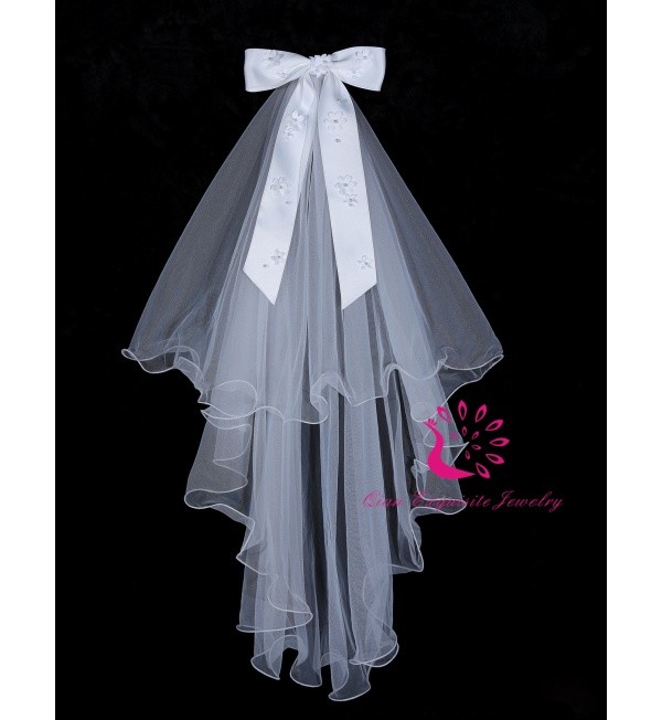 Bridal Veils with Hair Combs and Bowknot